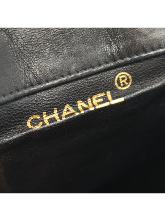 Chanel Backpack Quilted Black Lambskin Double Turnlock Chain main image 9